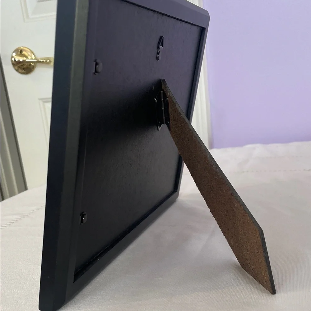 Black Double Photo Frame tabletop or wall